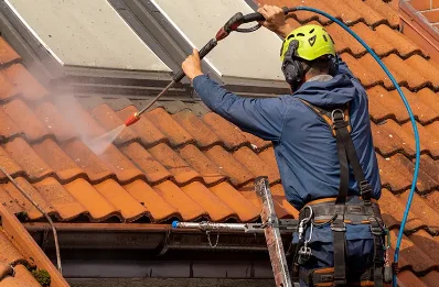 Démoussage et hydrofuge de toiture au Thuit
